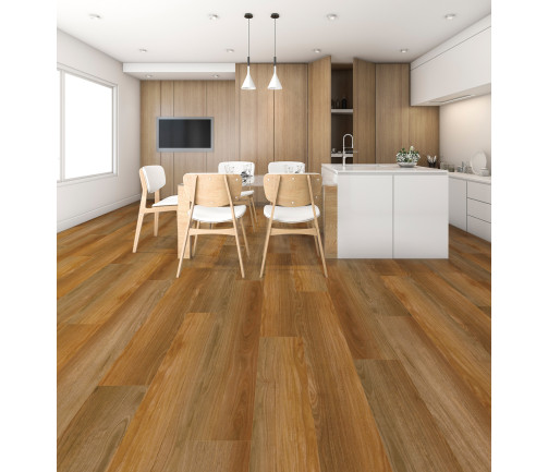3d Rendering Wood White Minimal Kitchen With Bar